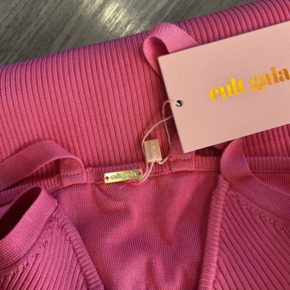 NWT cult gaia Revolve Serita Cut-Out MIDI Cocktail Bodycon Dress In Blossom Sz S - Picture 14 of 16